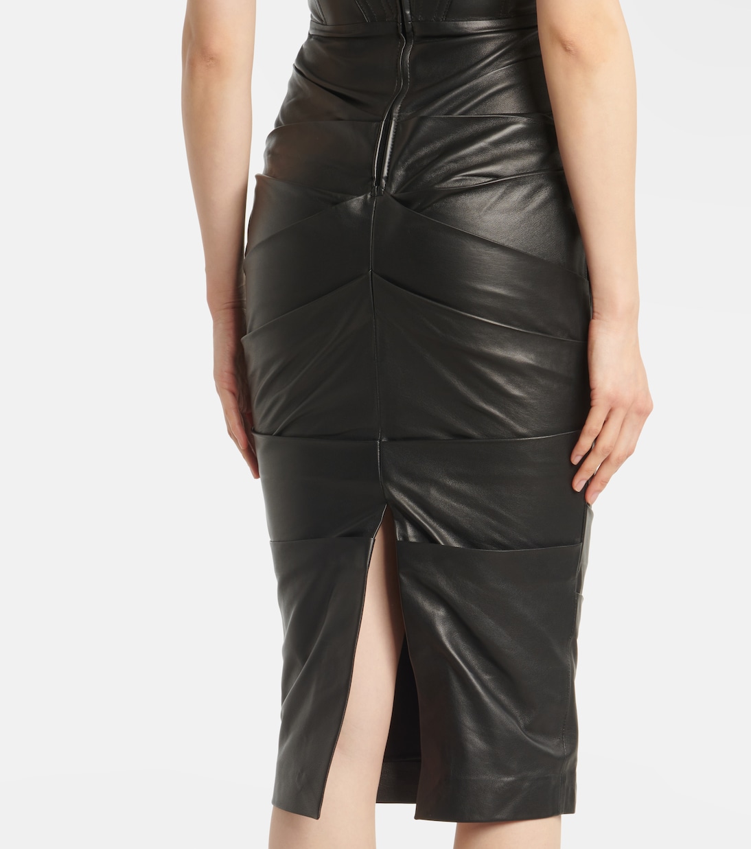 Abito midi in pelle | Alex Perry