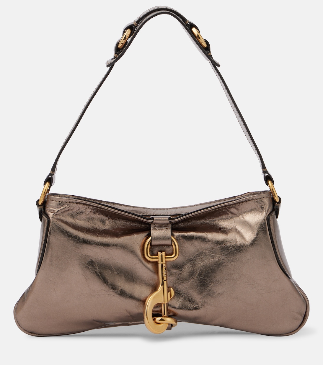 Kerala 25 Small metallic leather shoulder bag | Chloé