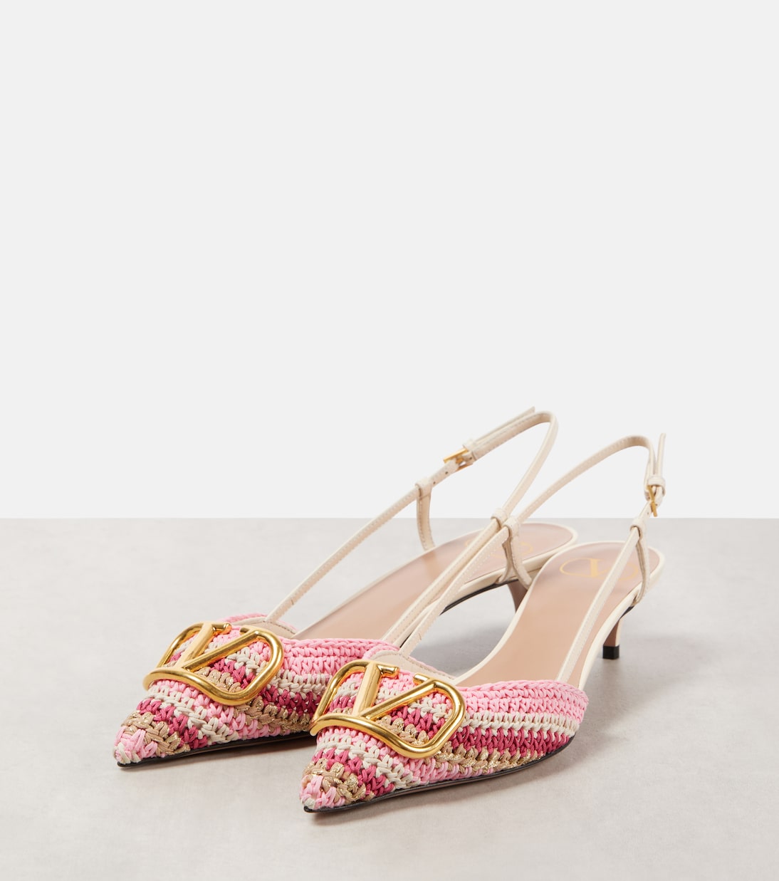 VLogo Signature 40 slingback pumps  | Valentino Garavani