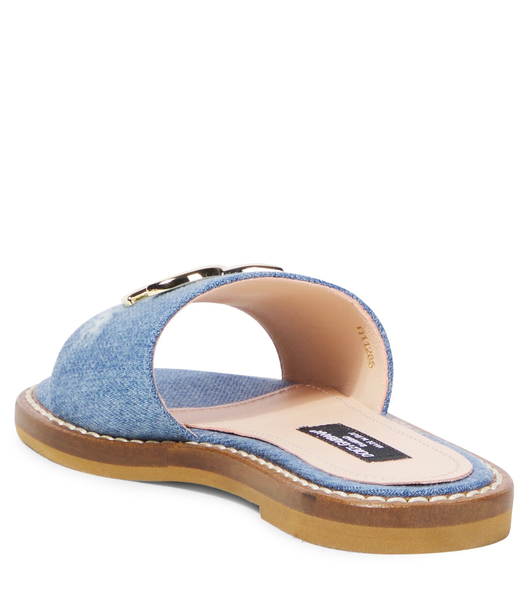 DG distressed denim slides | Dolce&Gabbana Kids
