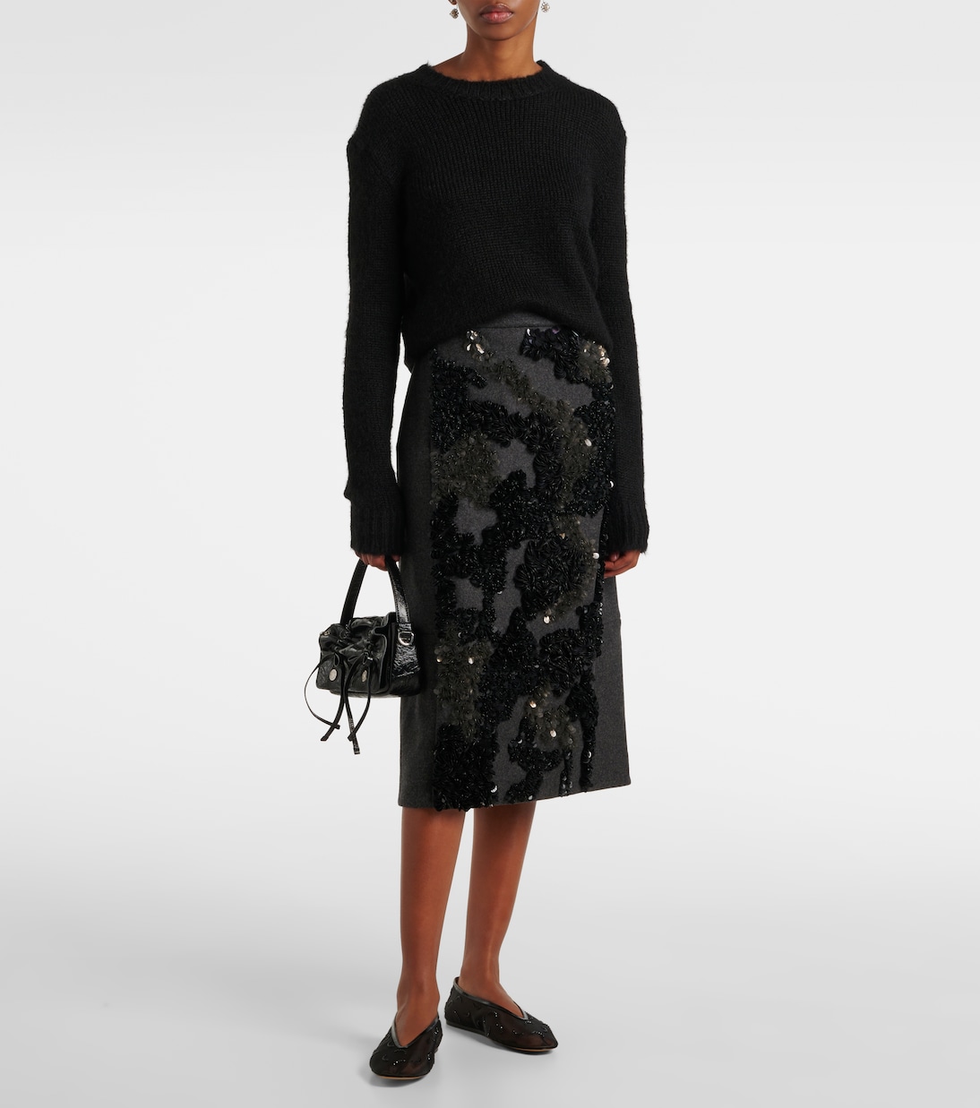 Luna embroidered mesh ballet flats | Le Monde Béryl