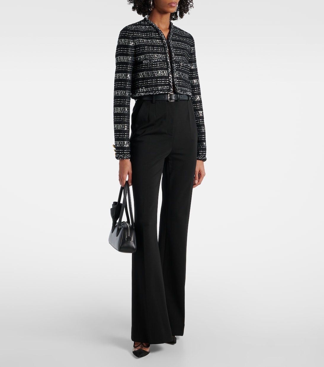 Cropped-Jacke aus Lamé | Giambattista Valli