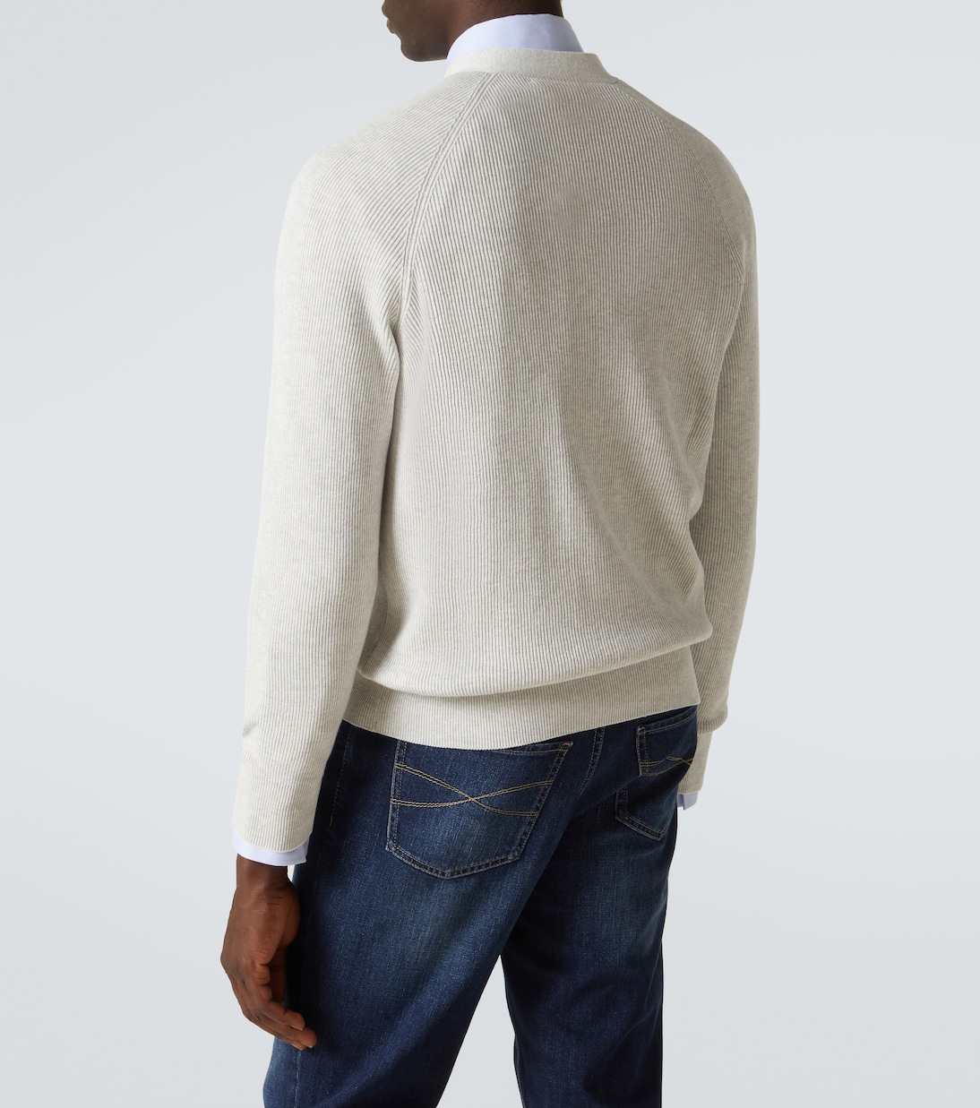 Cardigan in maglia di cotone | Brunello Cucinelli