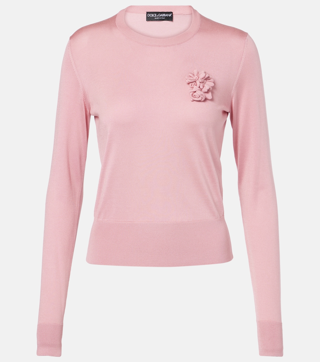 Floral-appliqué sweater | Dolce&Gabbana