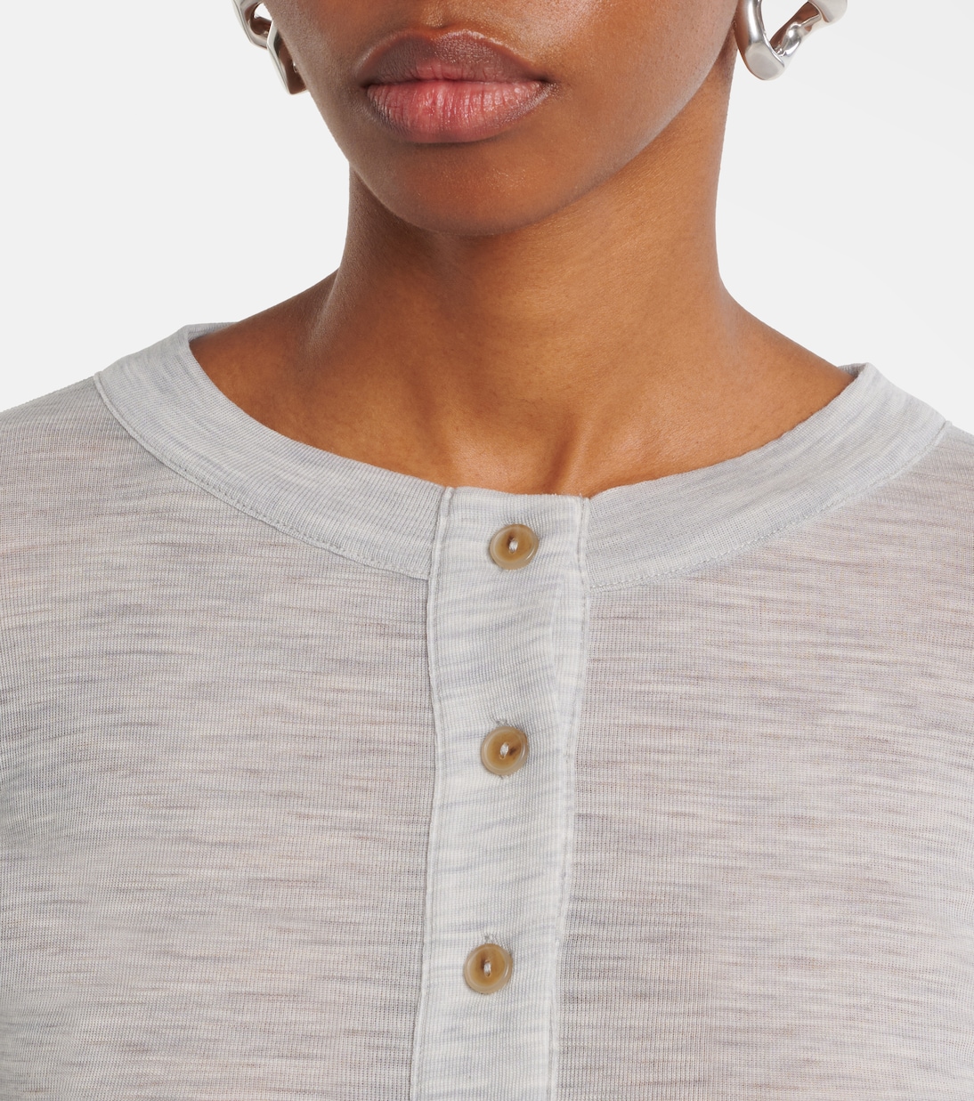 Henley-Top aus Wolle | Vince