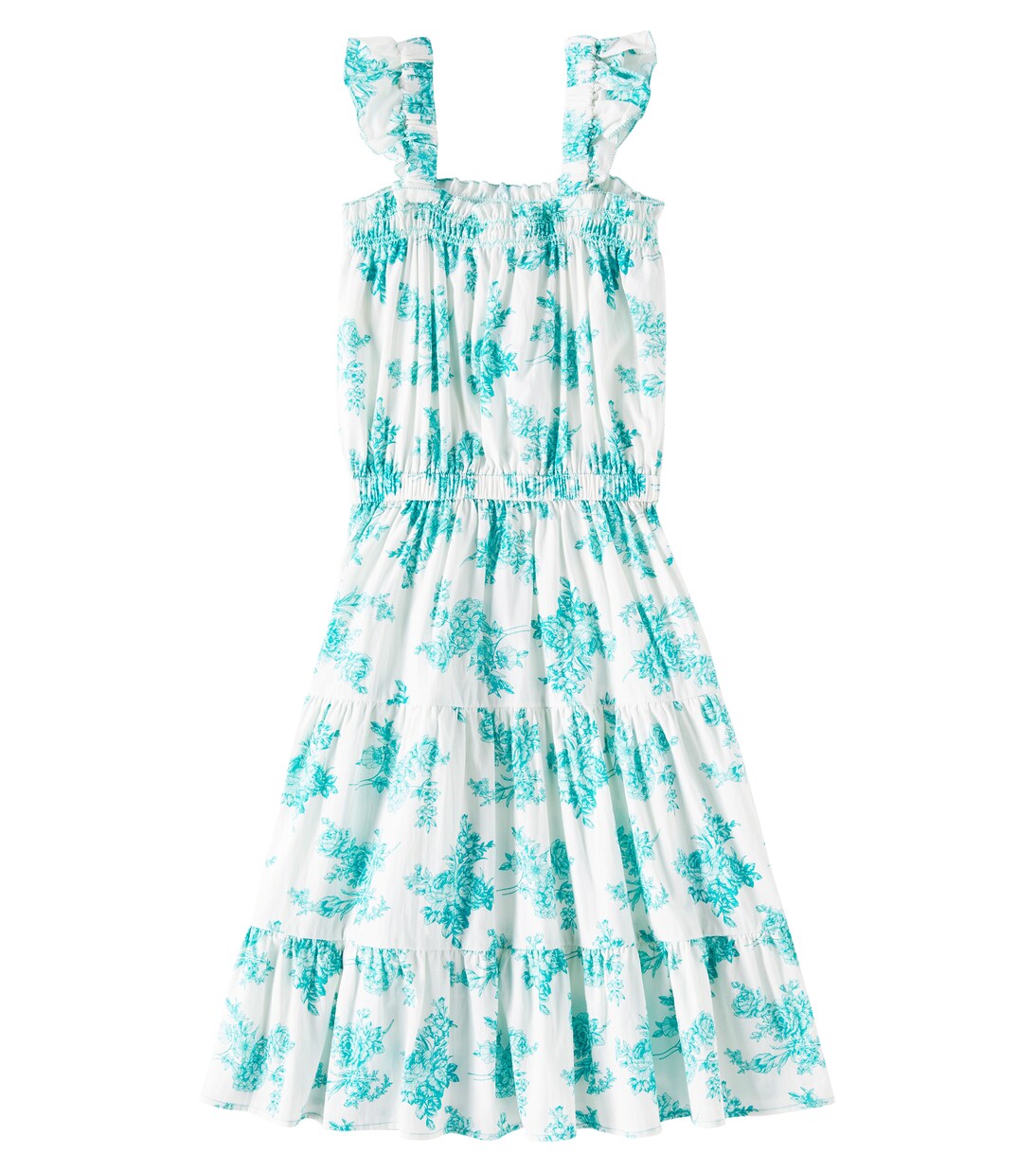 Mavy tiered floral cotton dress | C'era Una Volta