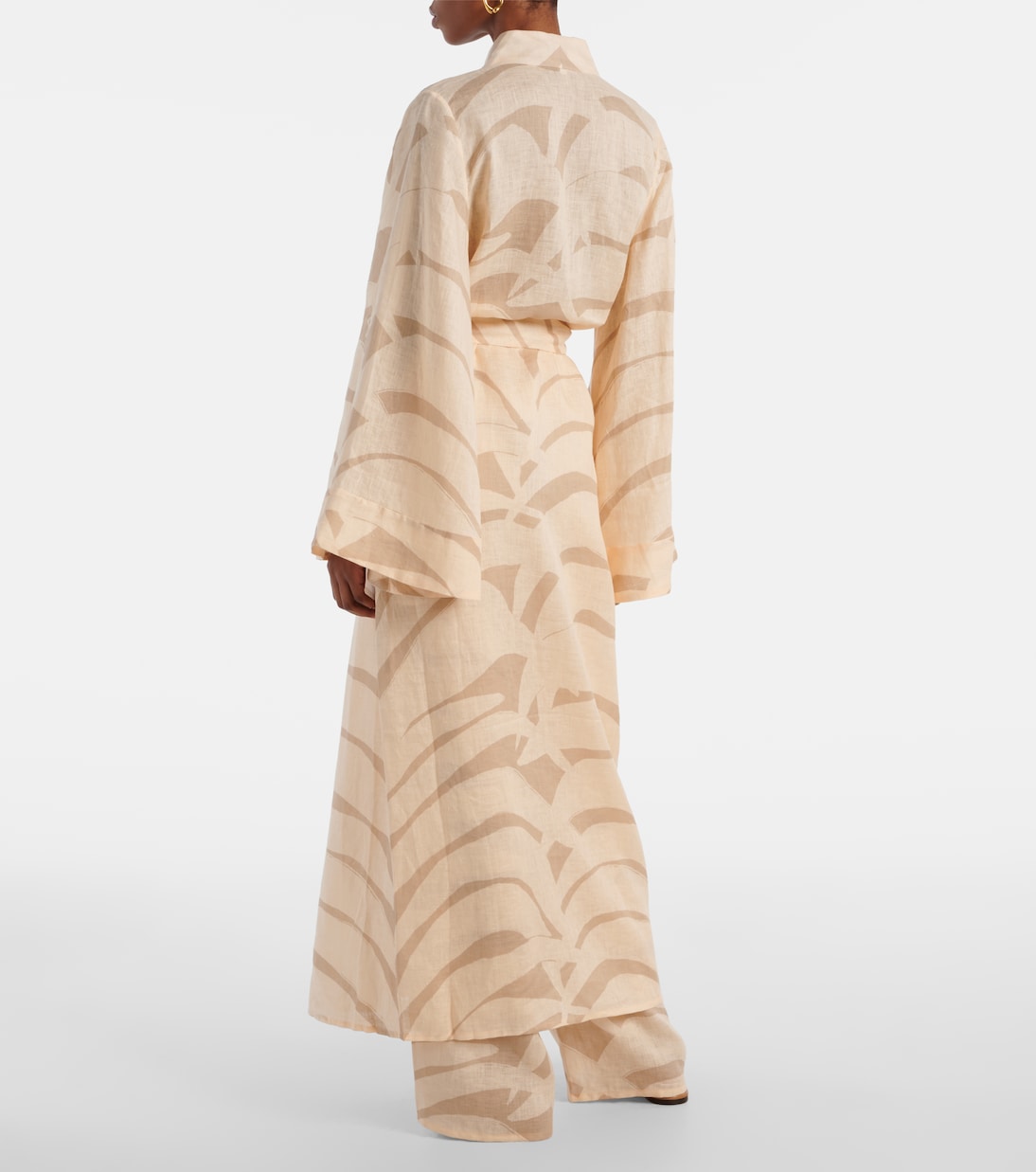 Bedrucktes Cover-up aus Leinen | Johanna Ortiz