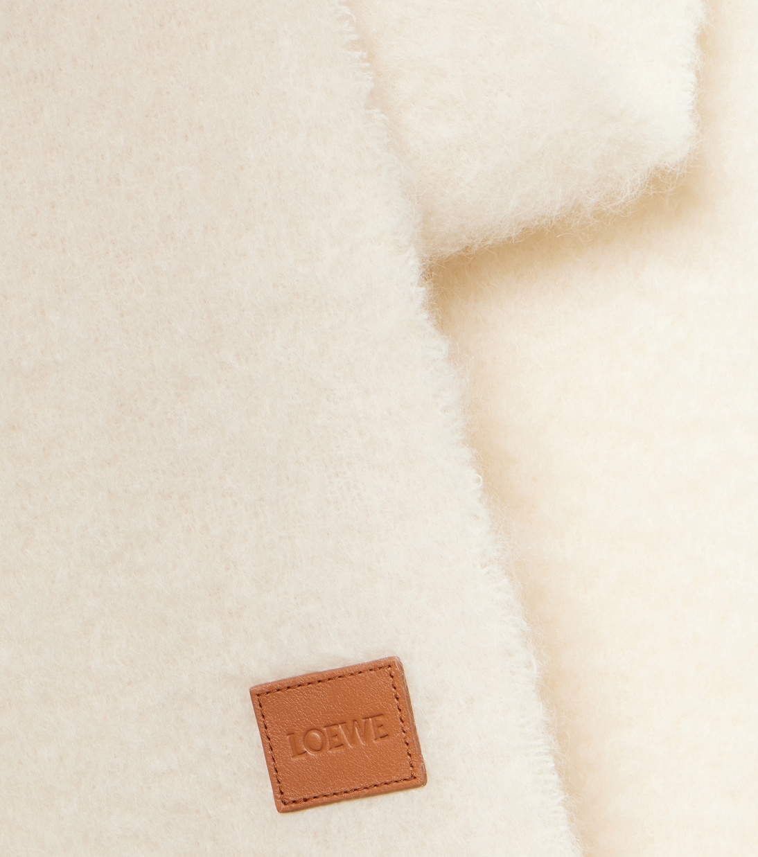 Fringed mohair and wool-blend scarf | Loewe