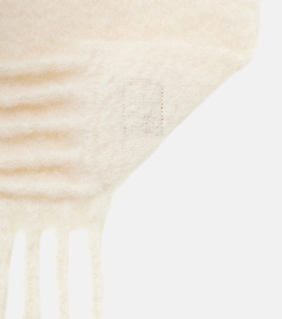 Fringed mohair and wool-blend scarf | Loewe