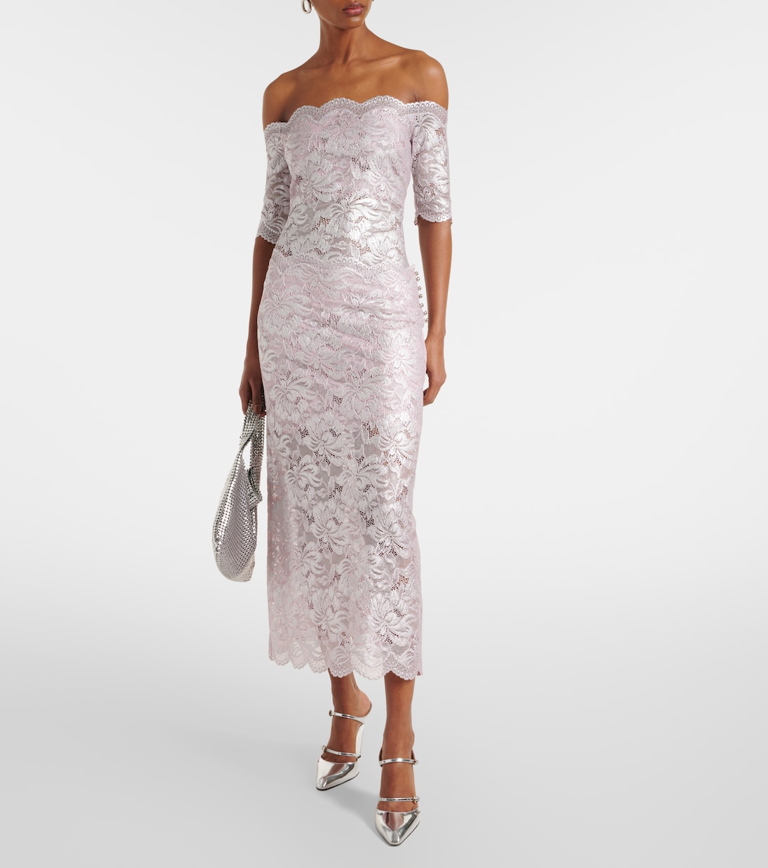 Midirock aus Spitze | Rabanne