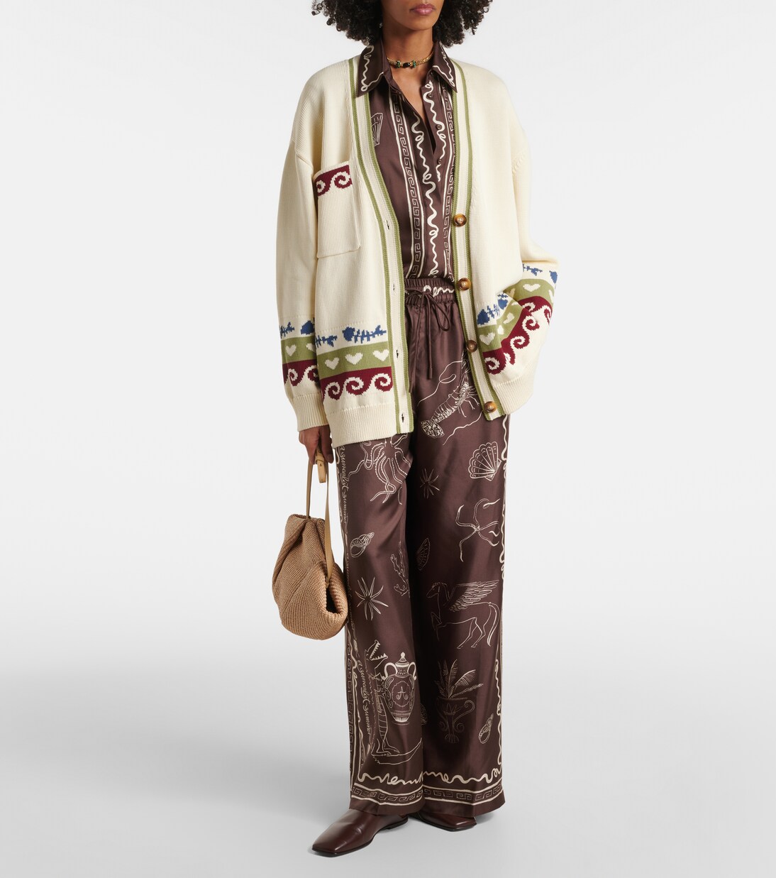 Bath House cotton cardigan | Alémais