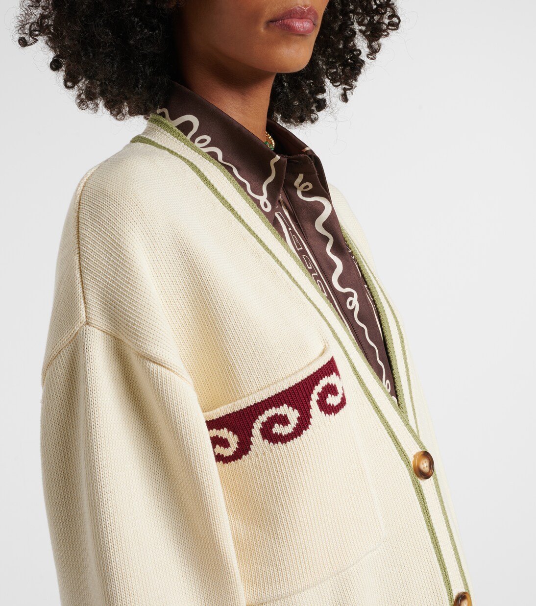 Bath House cotton cardigan | Alémais