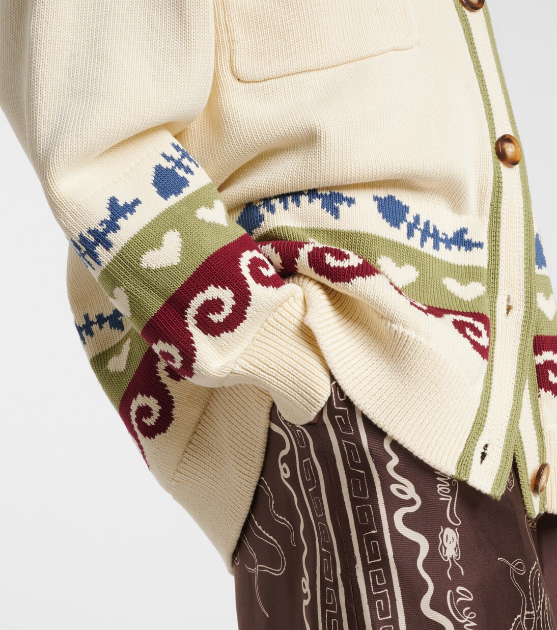 Bath House cotton cardigan | Alémais