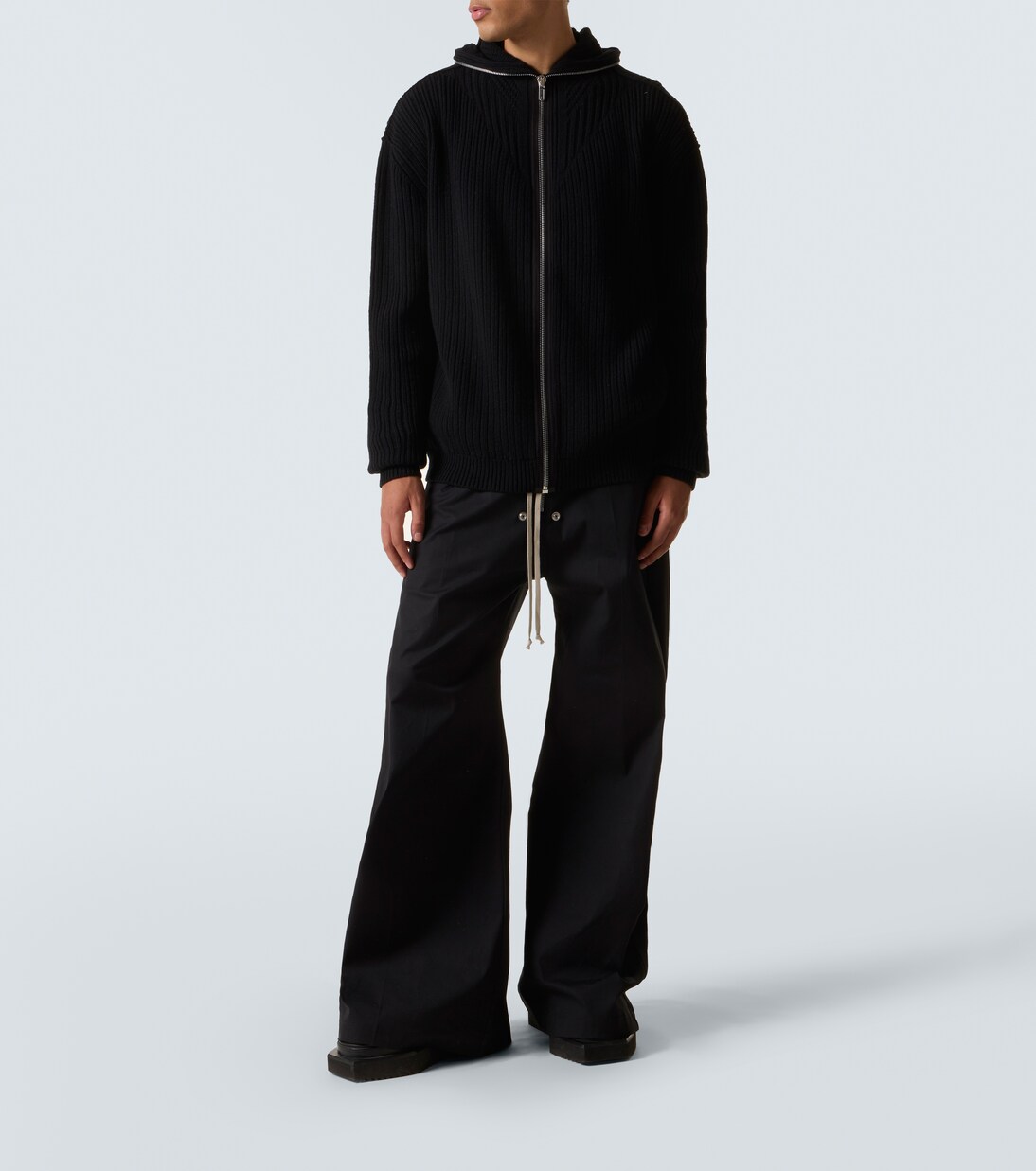 Kapuzenjacke aus Schurwolle  | Rick Owens