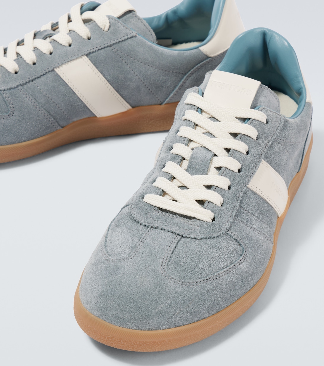 Sneakers Archer aus Veloursleder mit Leder | Tom Ford