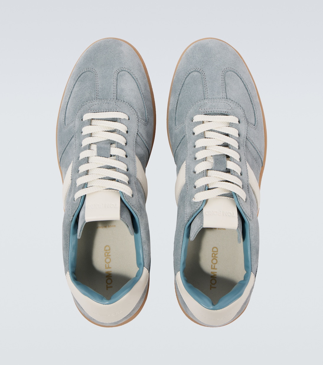 Sneakers Archer aus Veloursleder mit Leder | Tom Ford