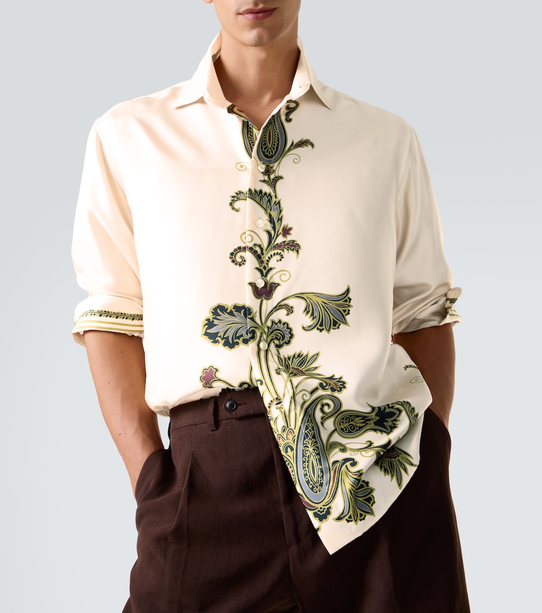 Chemise imprimée en soie | Etro