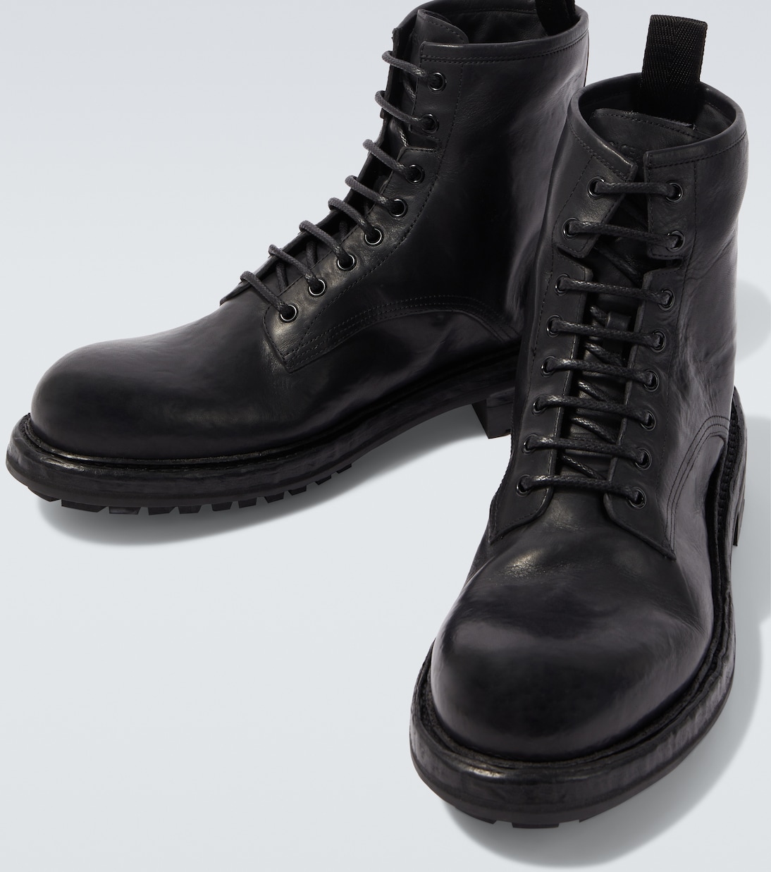 Botas de piel con DG | Dolce&Gabbana