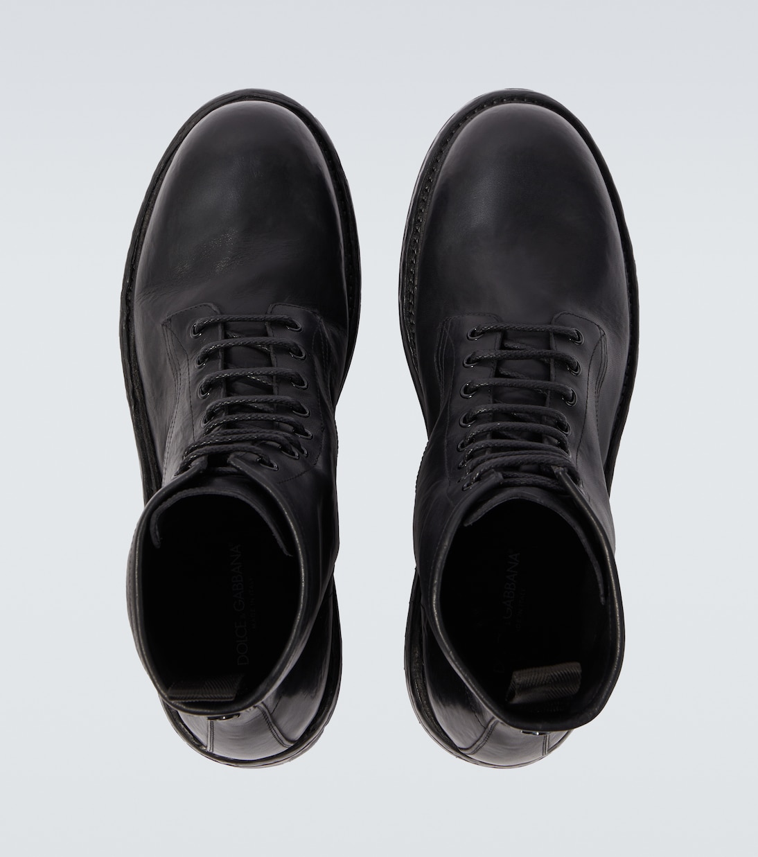 Botas de piel con DG | Dolce&Gabbana