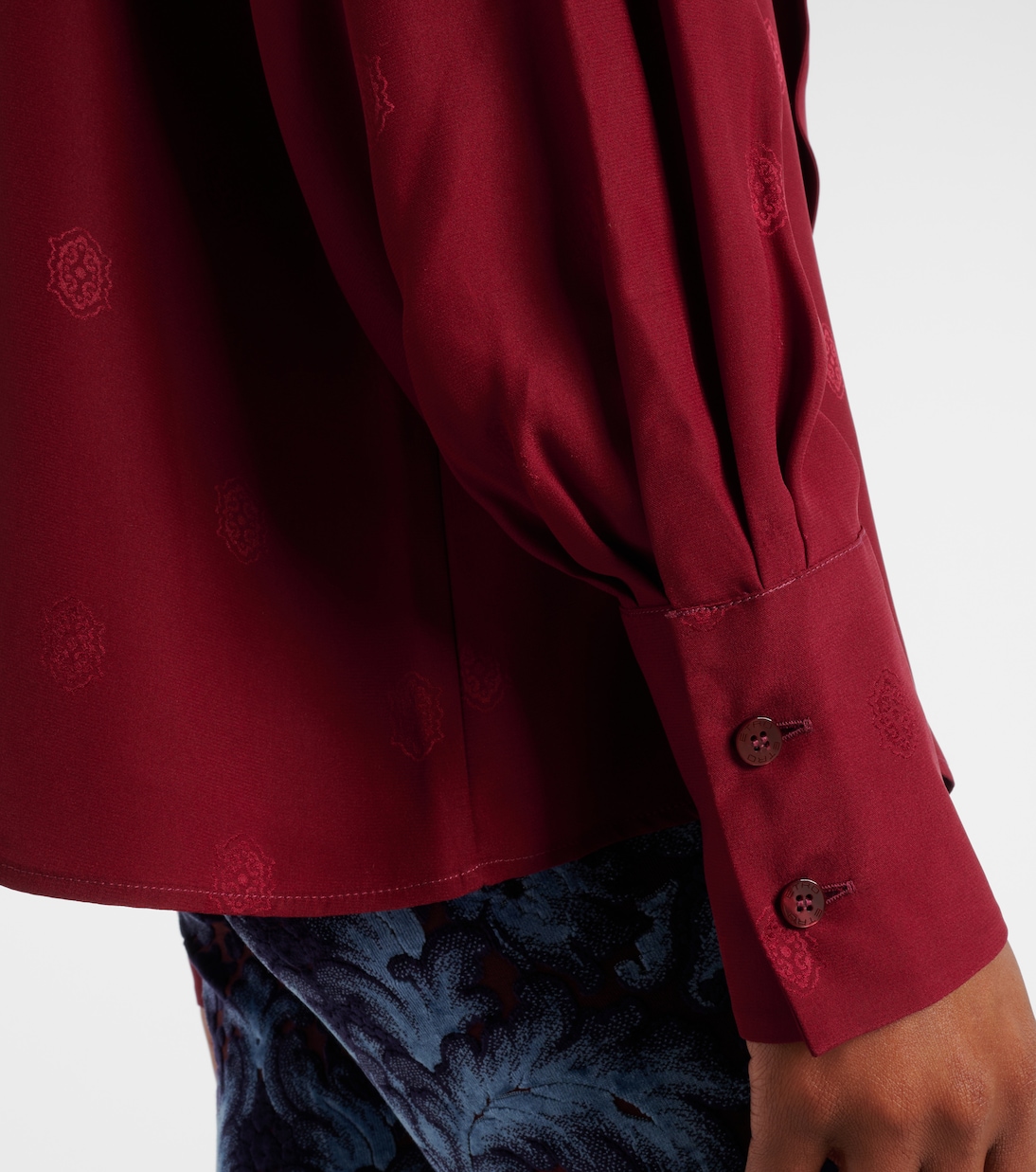 Schluppenbluse aus Crêpe de Chine aus Seide | Etro