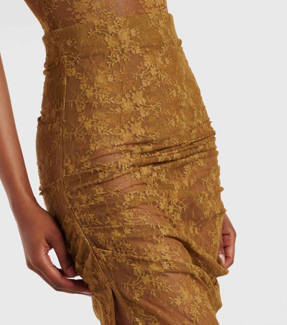 Jupe en dentelle à fleurs | Alex Perry