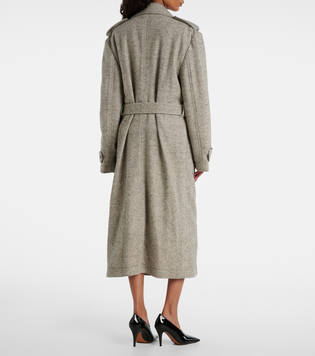 Trenchcoat aus Wolle und Seide | Stella McCartney