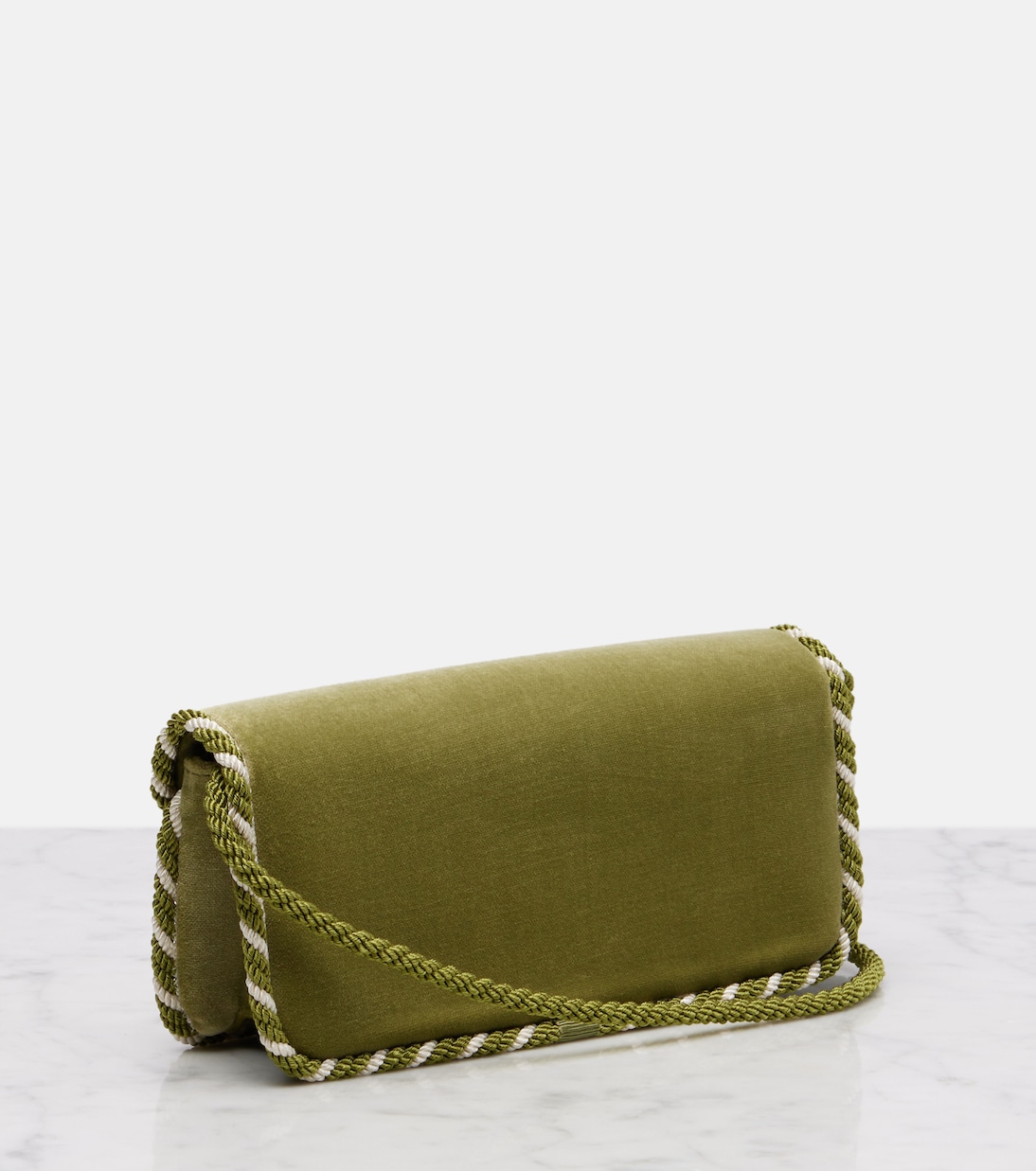 Verzierte Clutch Locò Mini aus Samt | Valentino Garavani