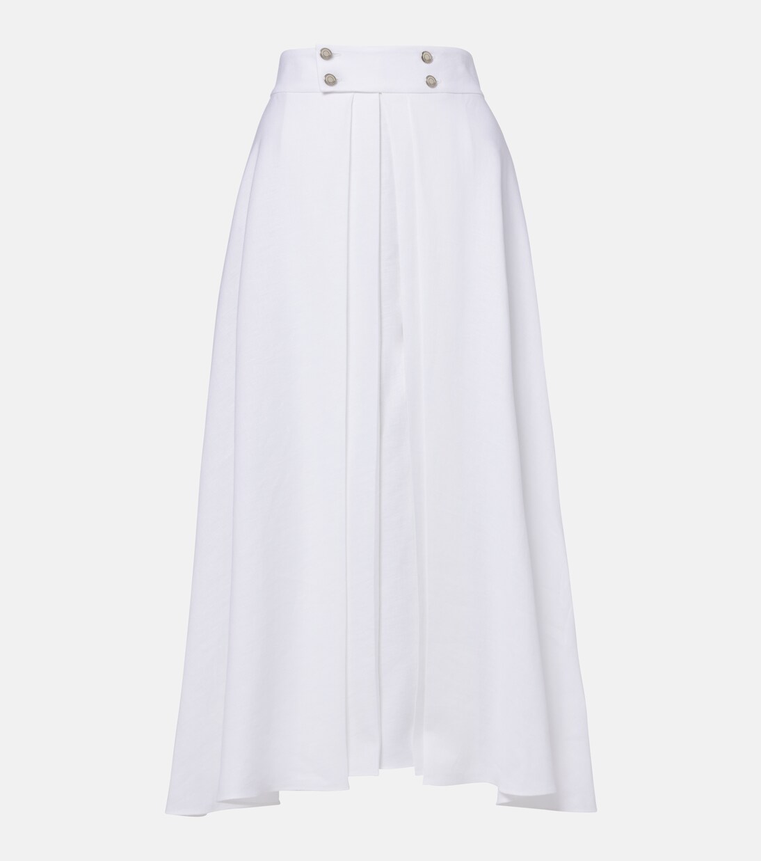 Falda larga Petra de lino plisada | Loro Piana