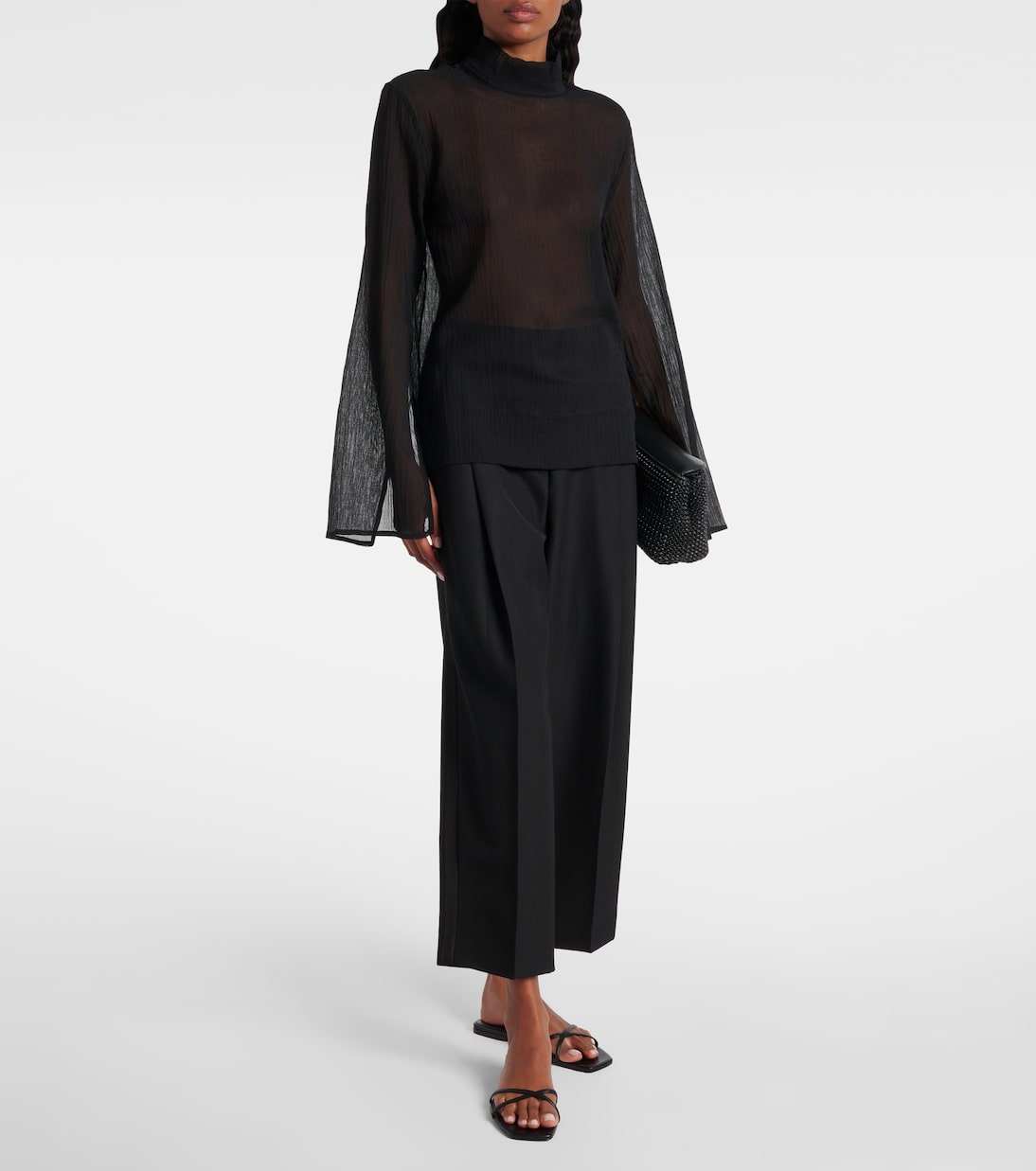 Top aus Baumwolle und Seide | Toteme