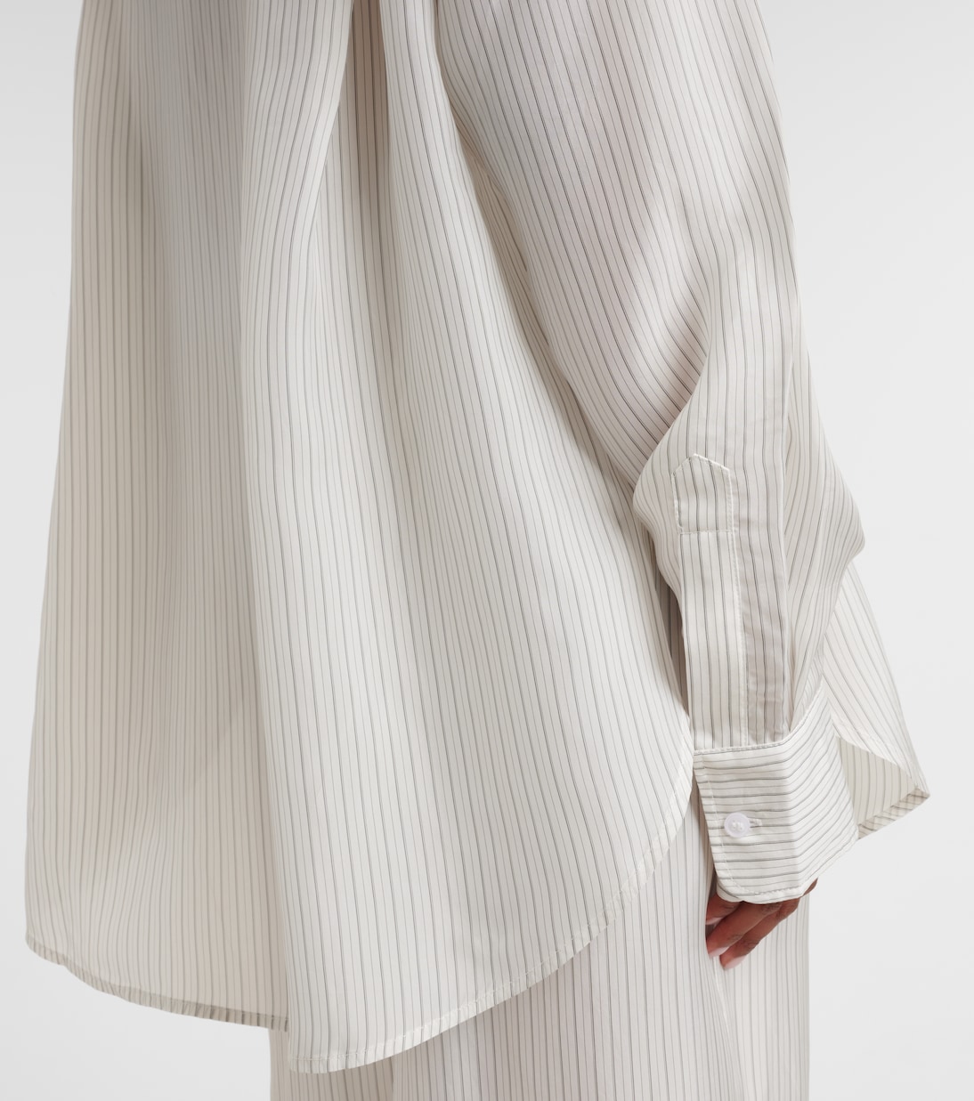 Peri sheer striped shirt | The Frankie Shop