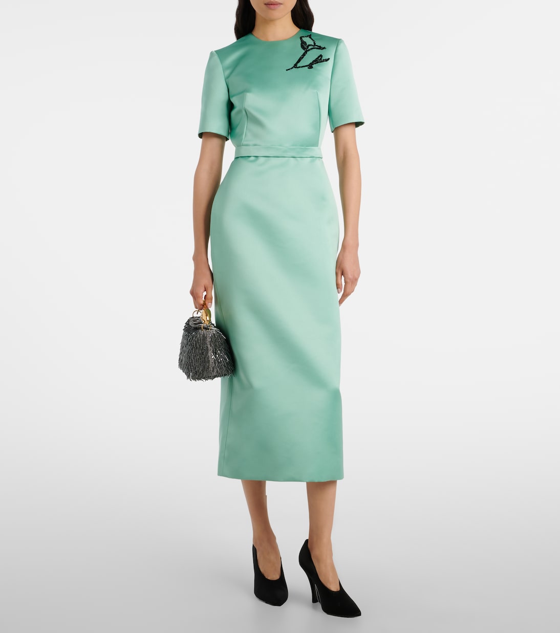 Midikleid aus Duchesse-Satin | Erdem