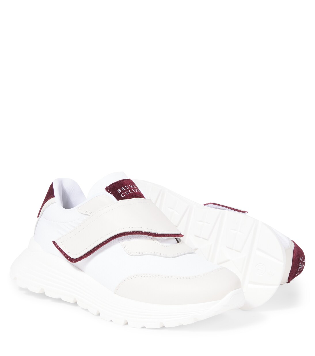 Sneakers mit Leder | Brunello Cucinelli Kids
