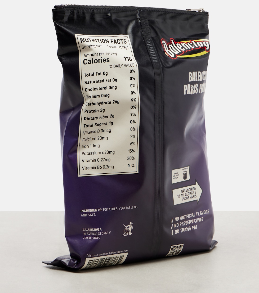 Chips leather clutch | Balenciaga