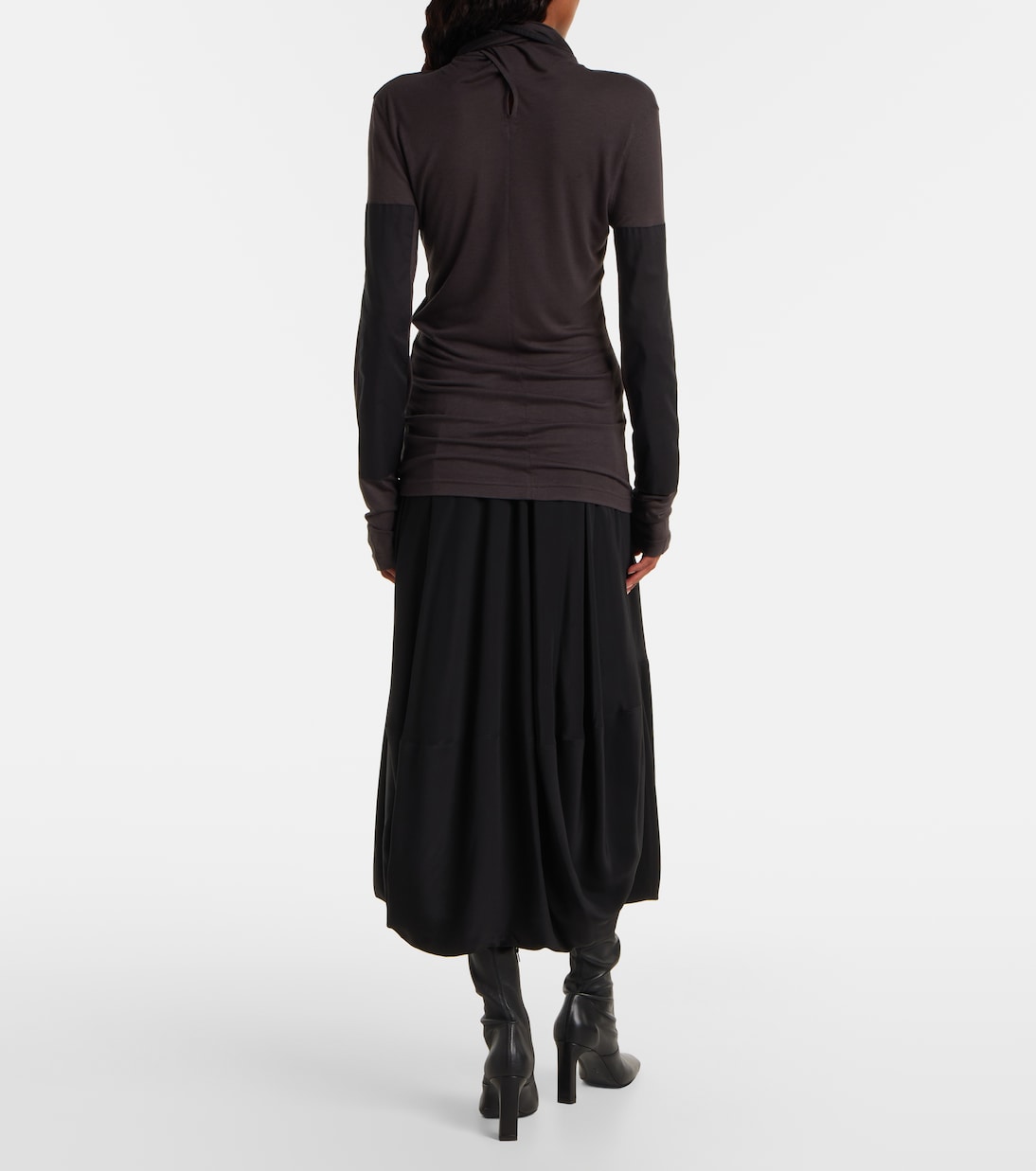 Tie-neck jersey top | Lemaire