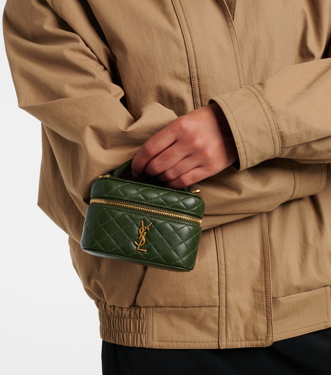 Gaby Micro leather vanity bag | Saint Laurent