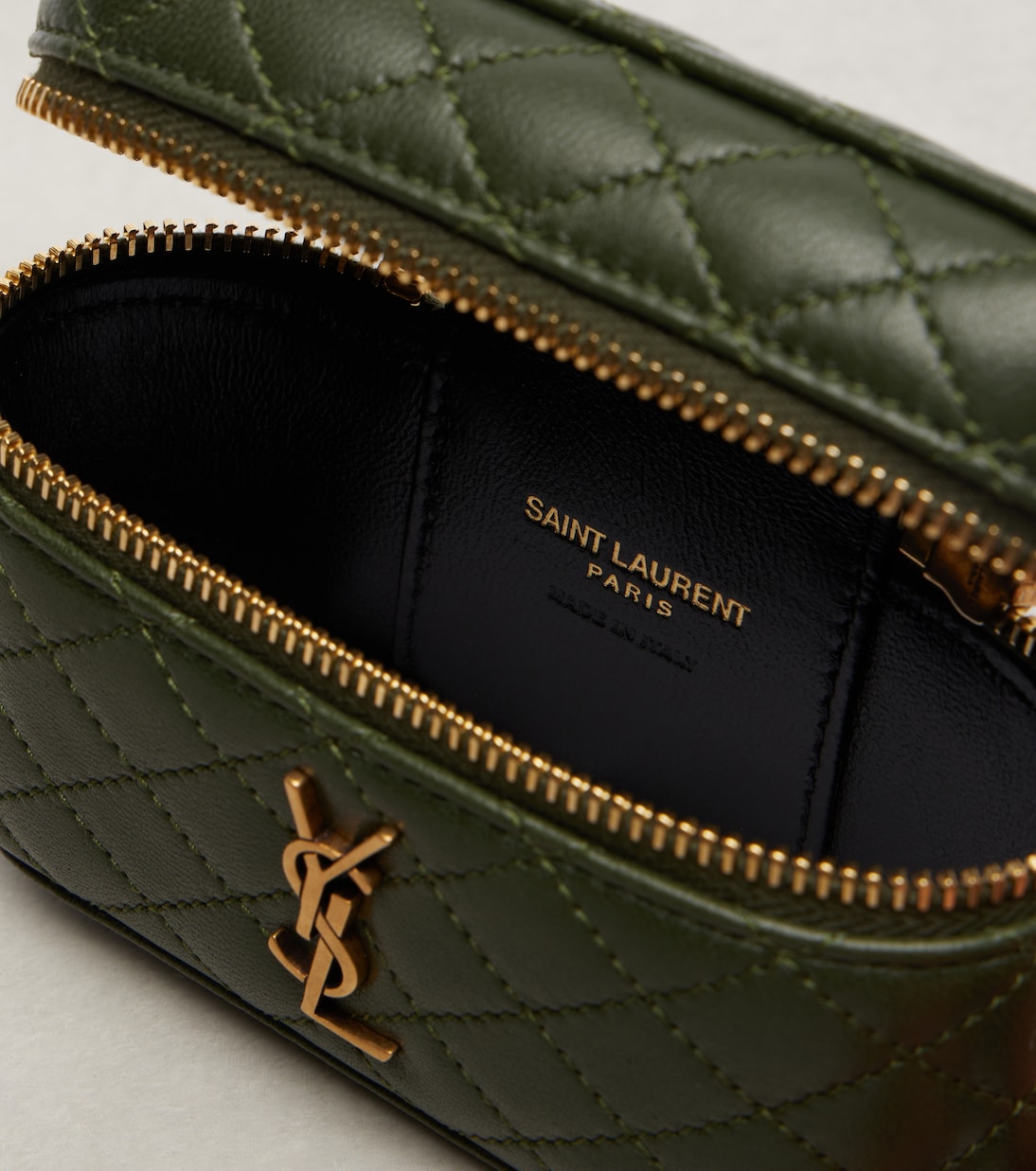 Gaby Micro leather vanity bag | Saint Laurent