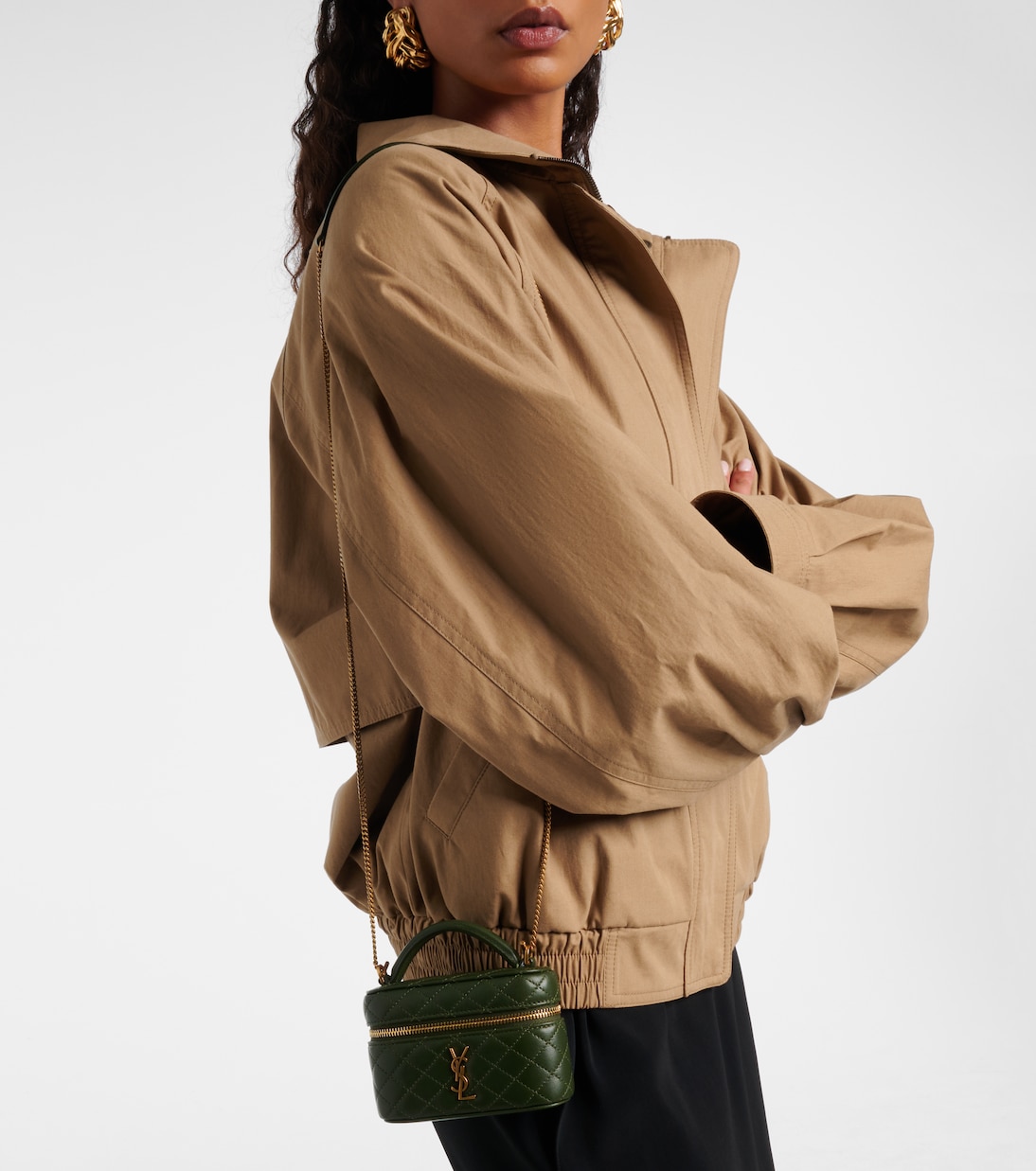 Gaby Micro leather vanity bag | Saint Laurent