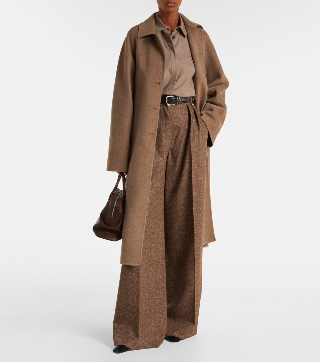 Pantalon ample Brava en laine mélangée | Max Mara