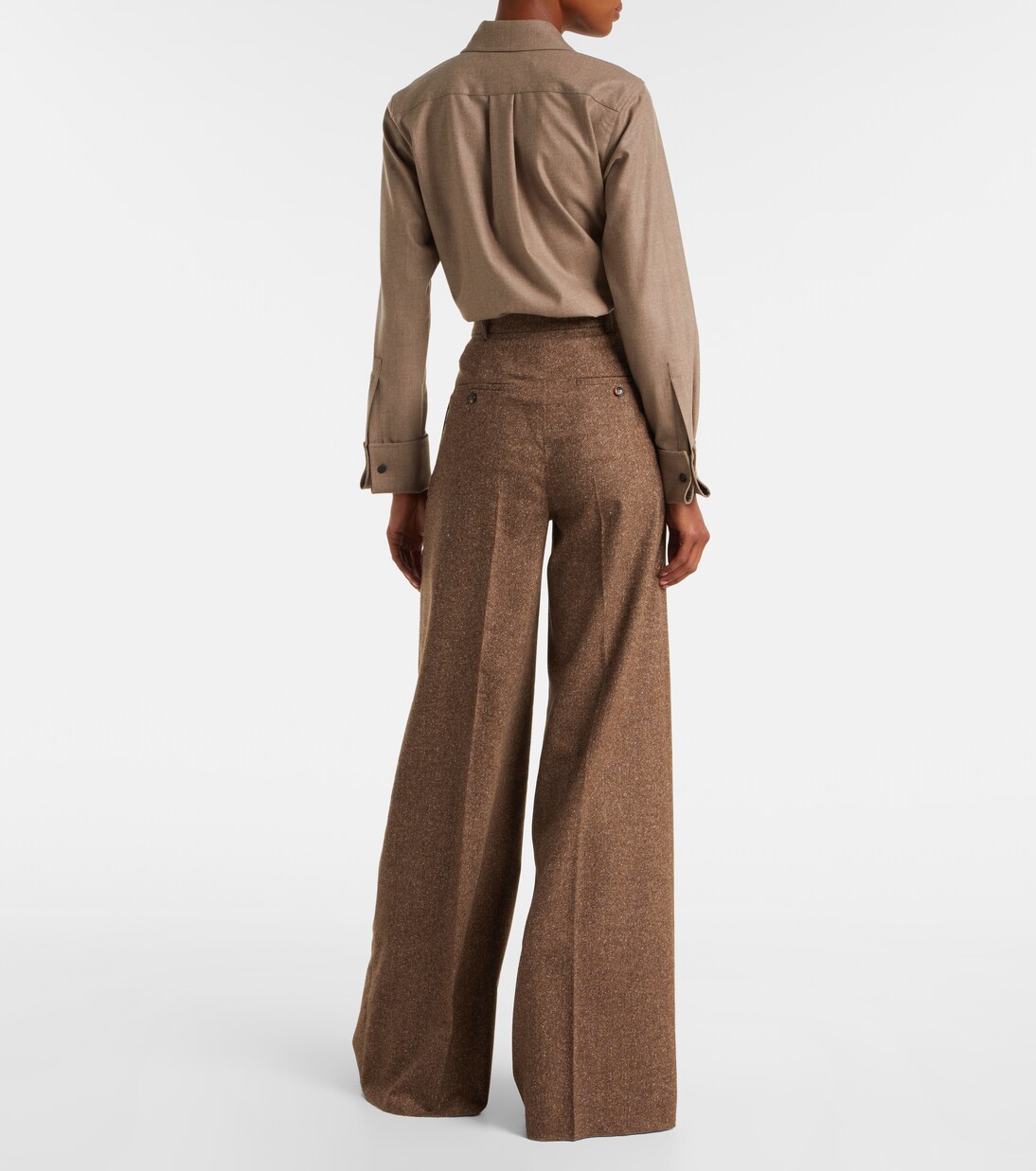 Pantalon ample Brava en laine mélangée | Max Mara