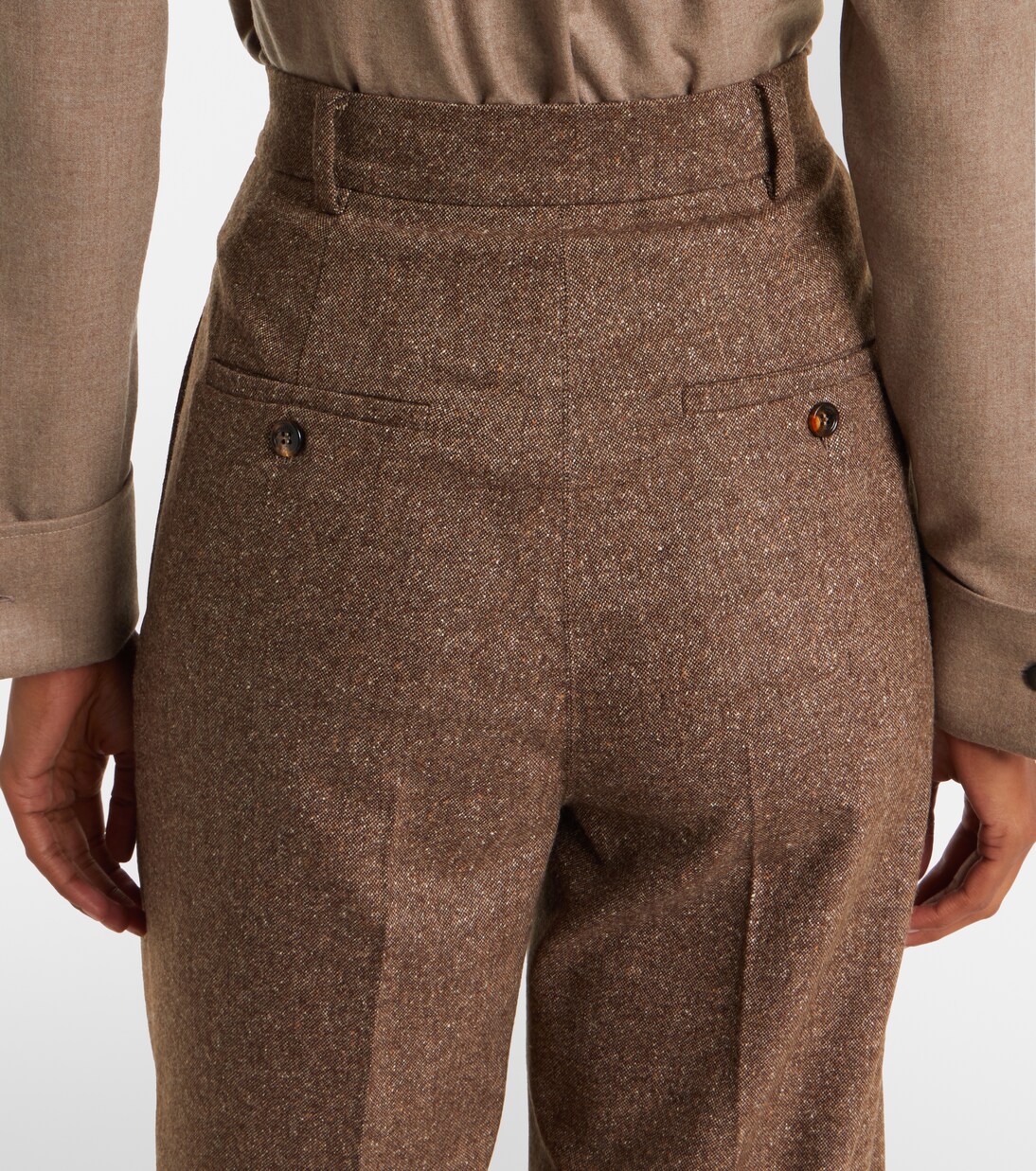 Pantalon ample Brava en laine mélangée | Max Mara