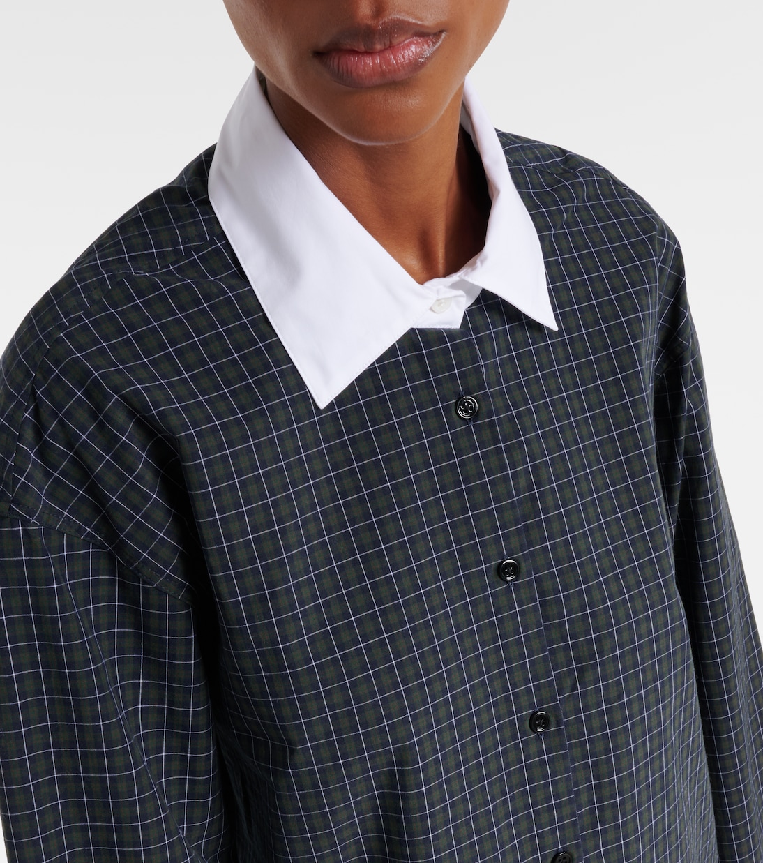 Hylan checked cotton shirt | The Frankie Shop