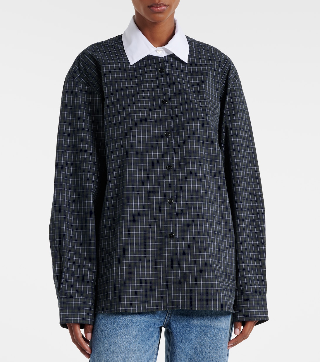 Hylan checked cotton shirt | The Frankie Shop