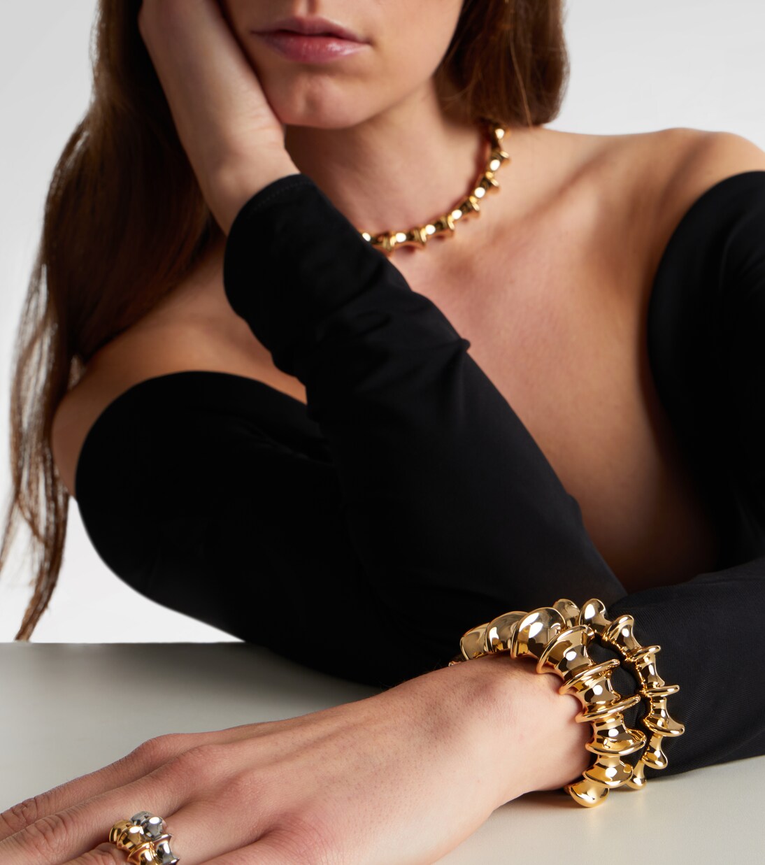 Murphy gold-plated cuff bracelet | Jennifer Fisher