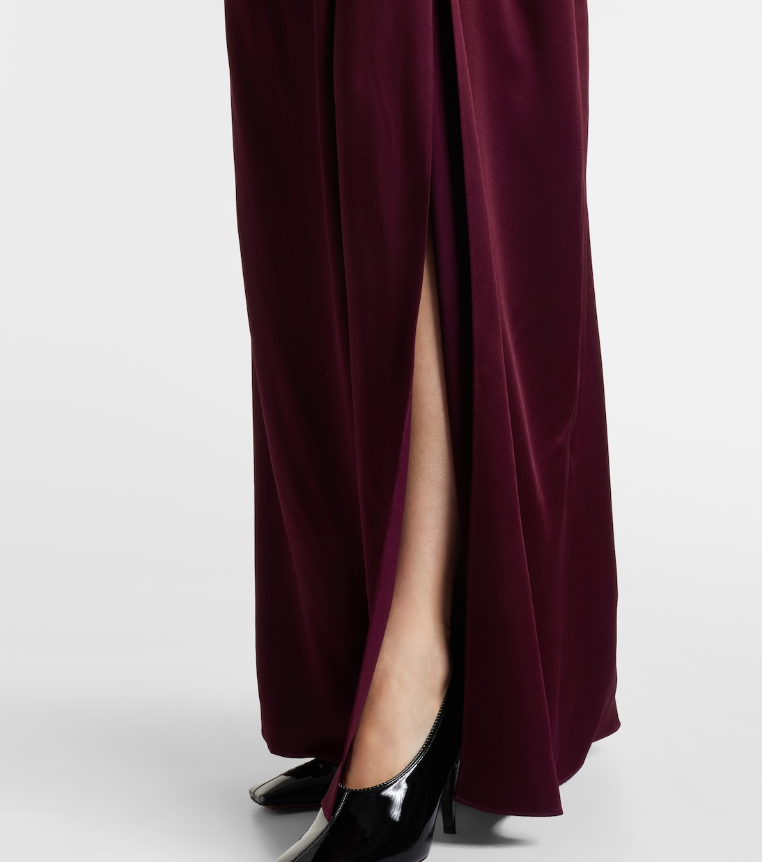 Abito lungo monospalla in raso  | Stella McCartney