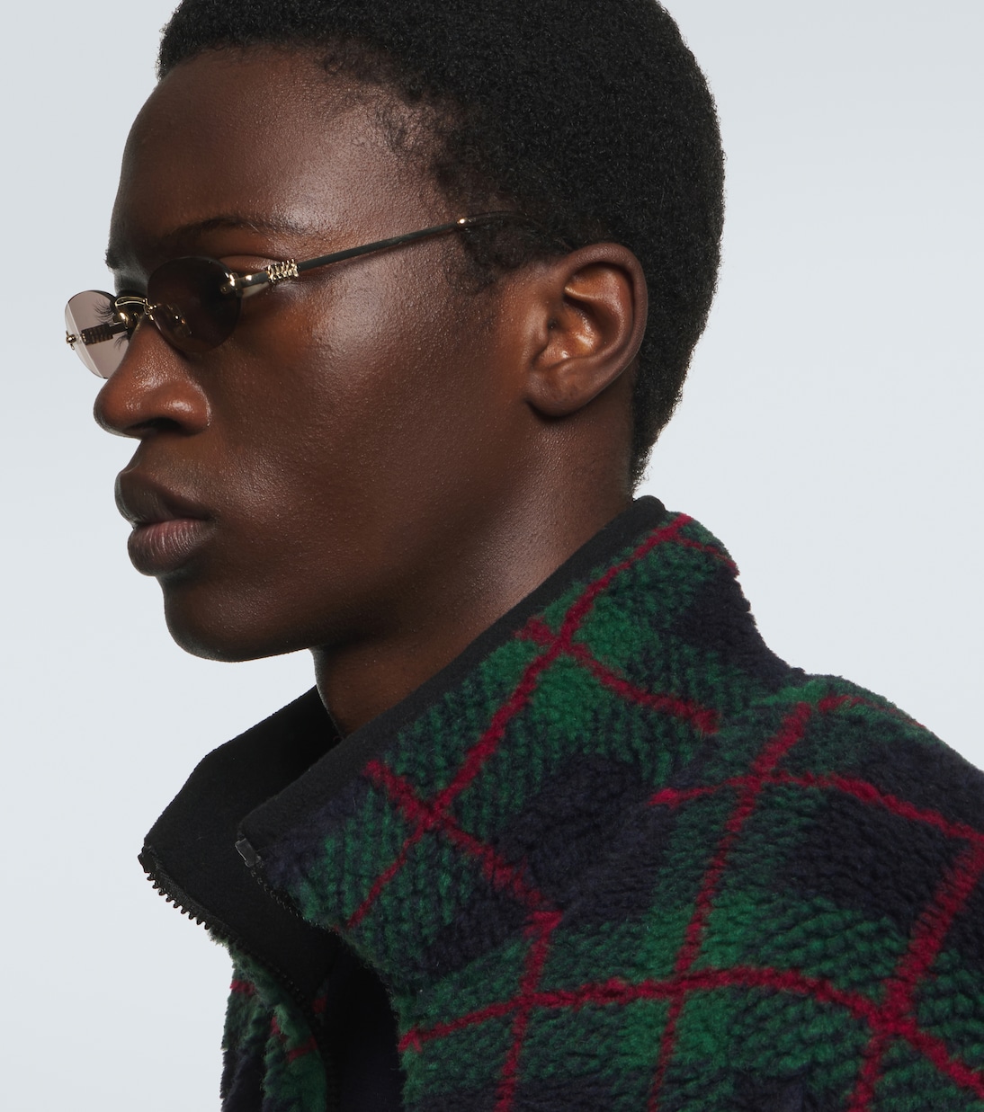 Gafas de sol ovaladas con logo | Miu Miu