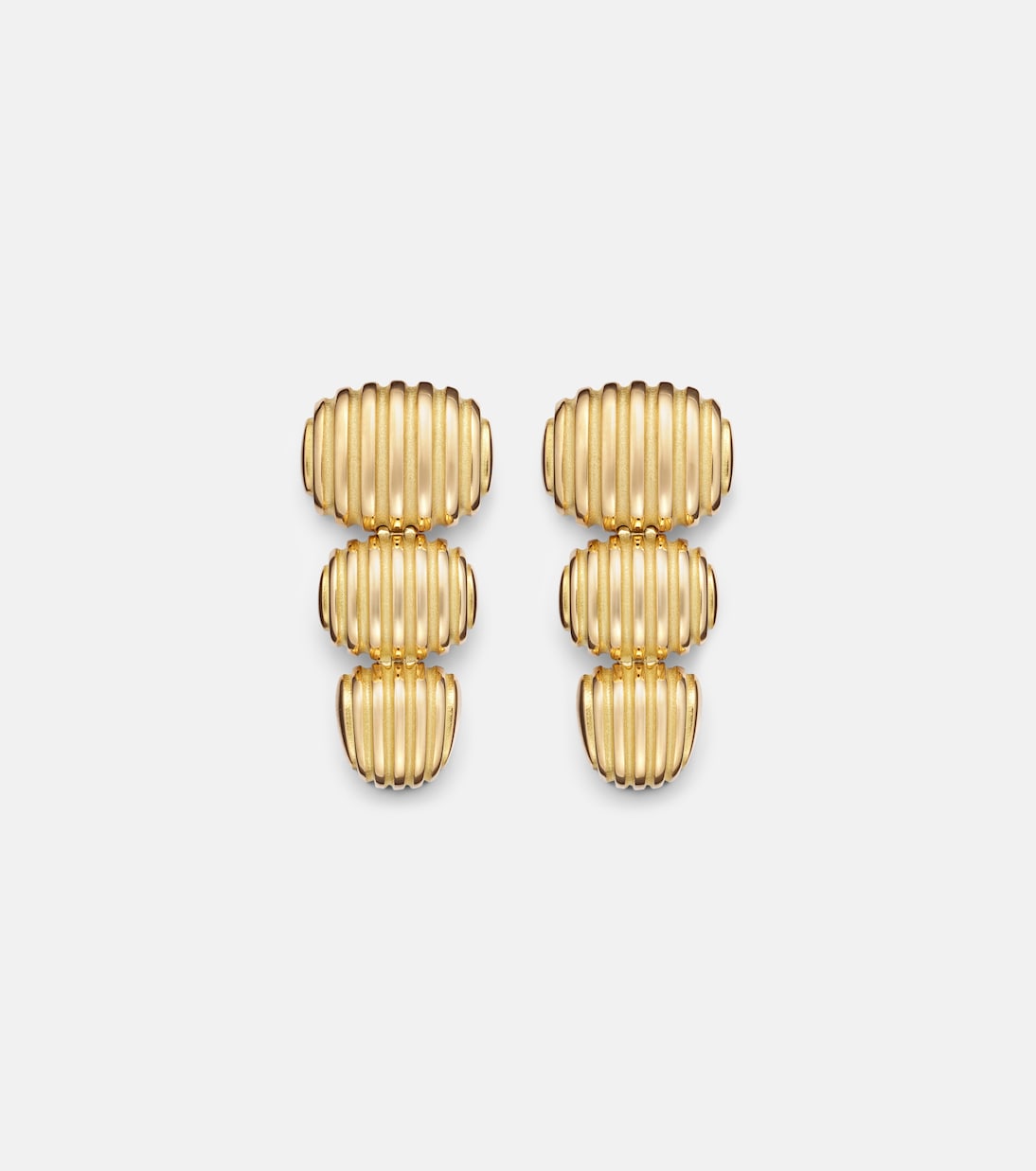 Boucles d’oreilles Isla Oval Taper en or 18 ct | Pamela Zamore