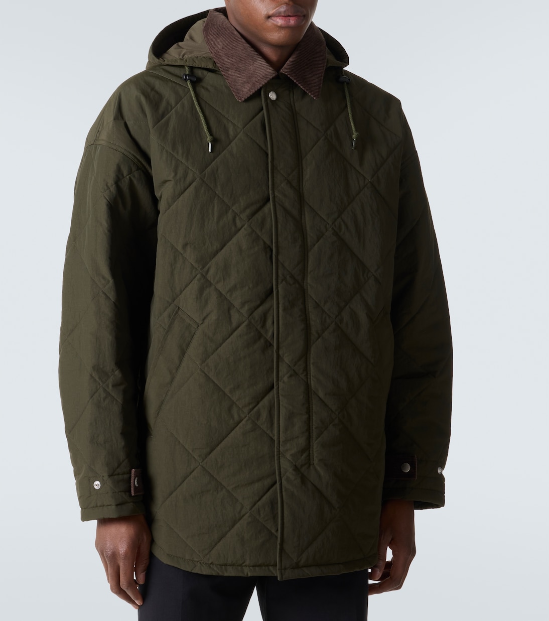 Wattierte Jacke mit Cord | Comme des Garçons Homme