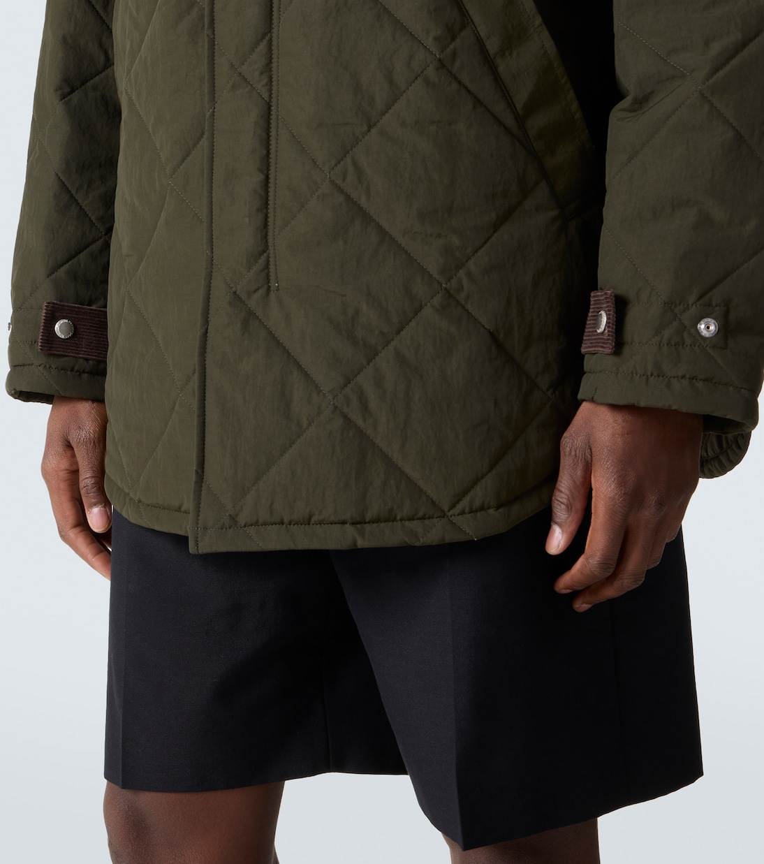 Wattierte Jacke mit Cord | Comme des Garçons Homme