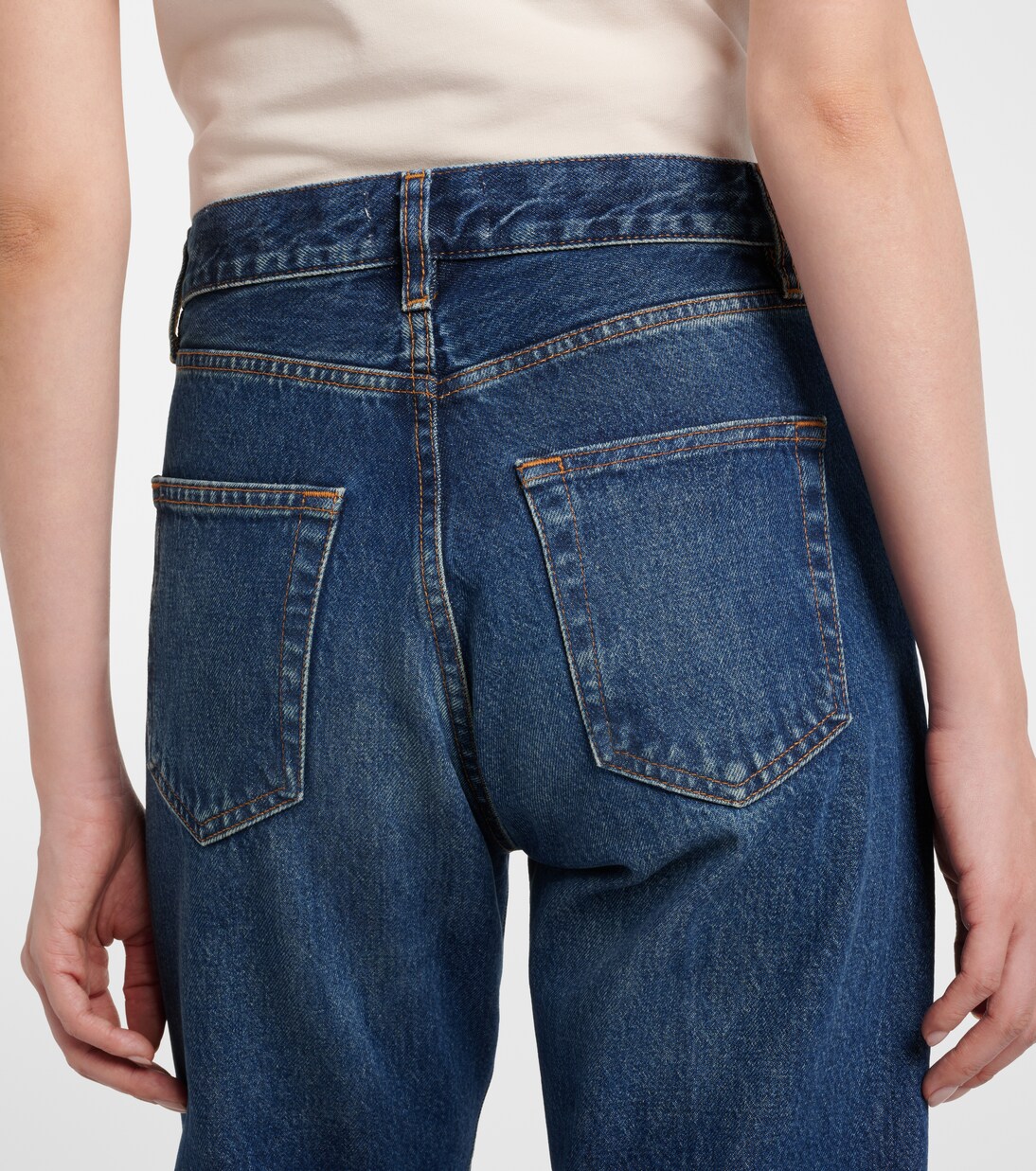 Jean droit Vertical à taille haute | Frame