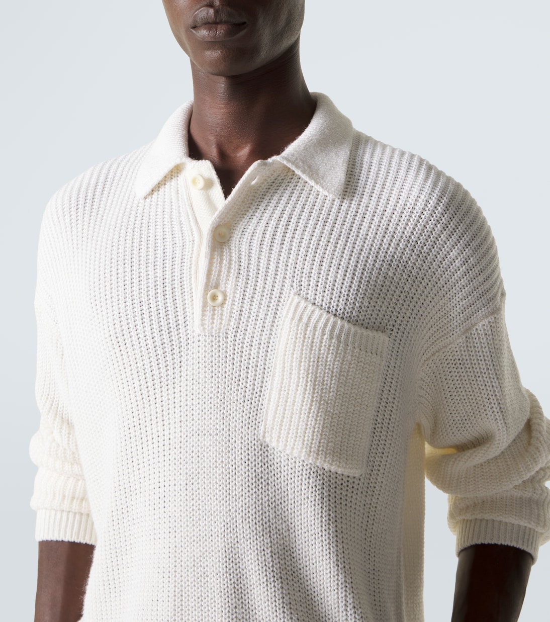 Silk and linen polo sweater | Ralph Lauren Purple Label